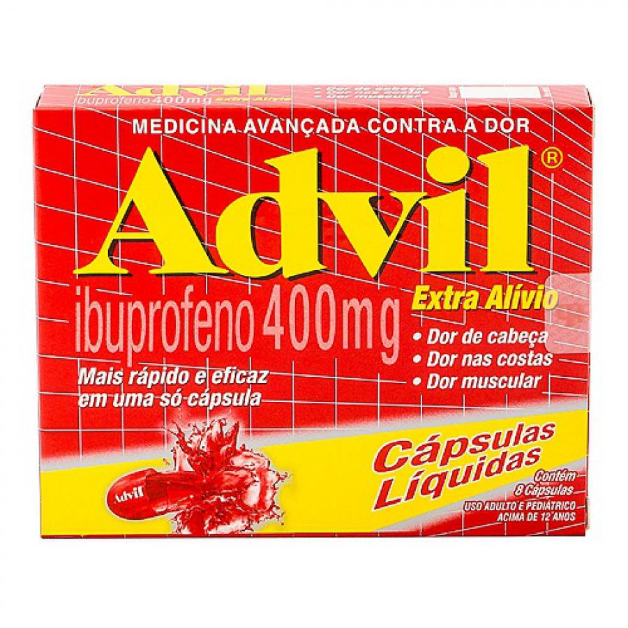 Advil 400mg 8 capsulas