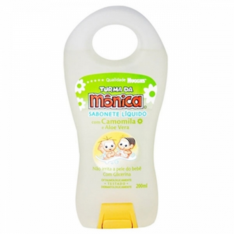 SABONETE LIQUIDO HUGGIES TURMA DA MONICA CAMOMILA/ALOE VERA 200ML