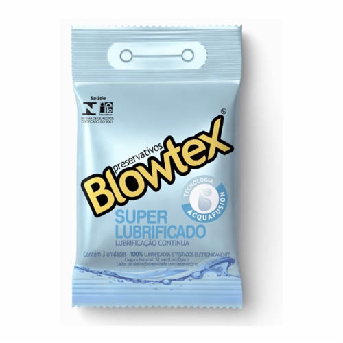 PRESERVATIVO BLOWTEX SUPER LUBRIFICADO COM 3 UN