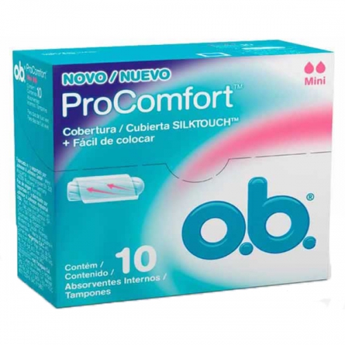 Absorvente intimus OB pro mini com 10 unidades