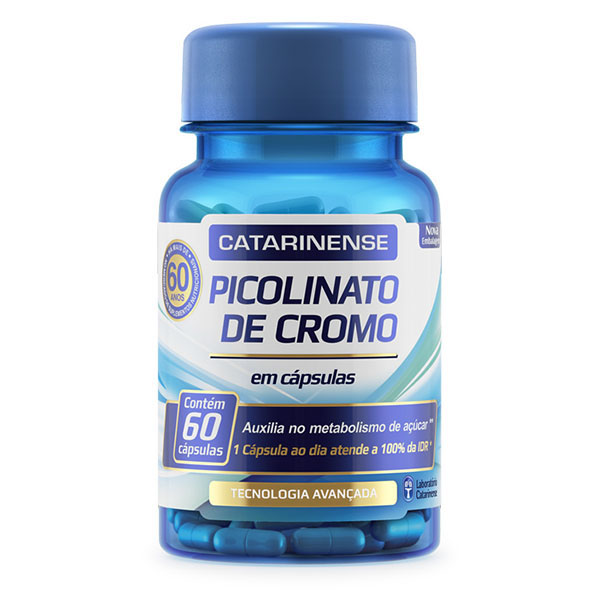 Picolinato de cromo catarinense com 60 capsulas