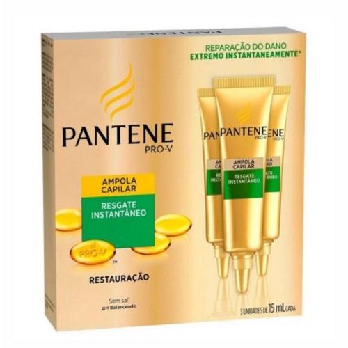 Ampola de Tratamento Pantene Restauracao 15ml 3 Unidades