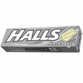 HALLS DROPS MENTA PRATA 10UN