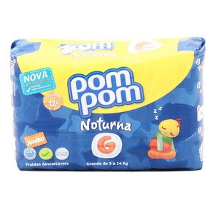 Fralda Pom Pom Noturna Econômica G Com 24 Unidades