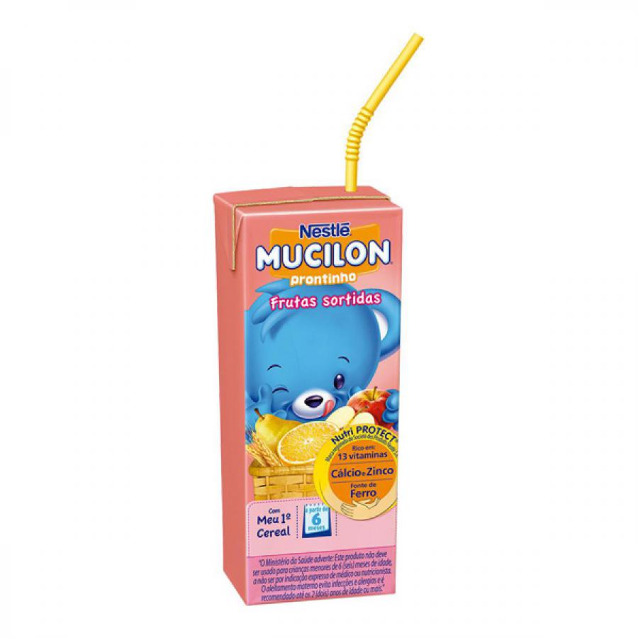 Bebida Láctea Mucilon Prontinho Sabor Frutas Sortidas 190ml