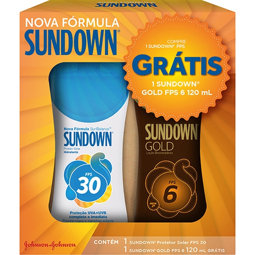 Protetor Sundown FPS30 200ml + Gratis Gold FPS6