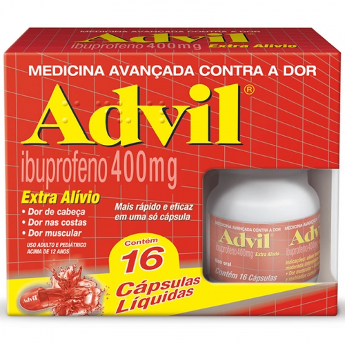 Advil Extra Alivio 400mg 16 Capsulas