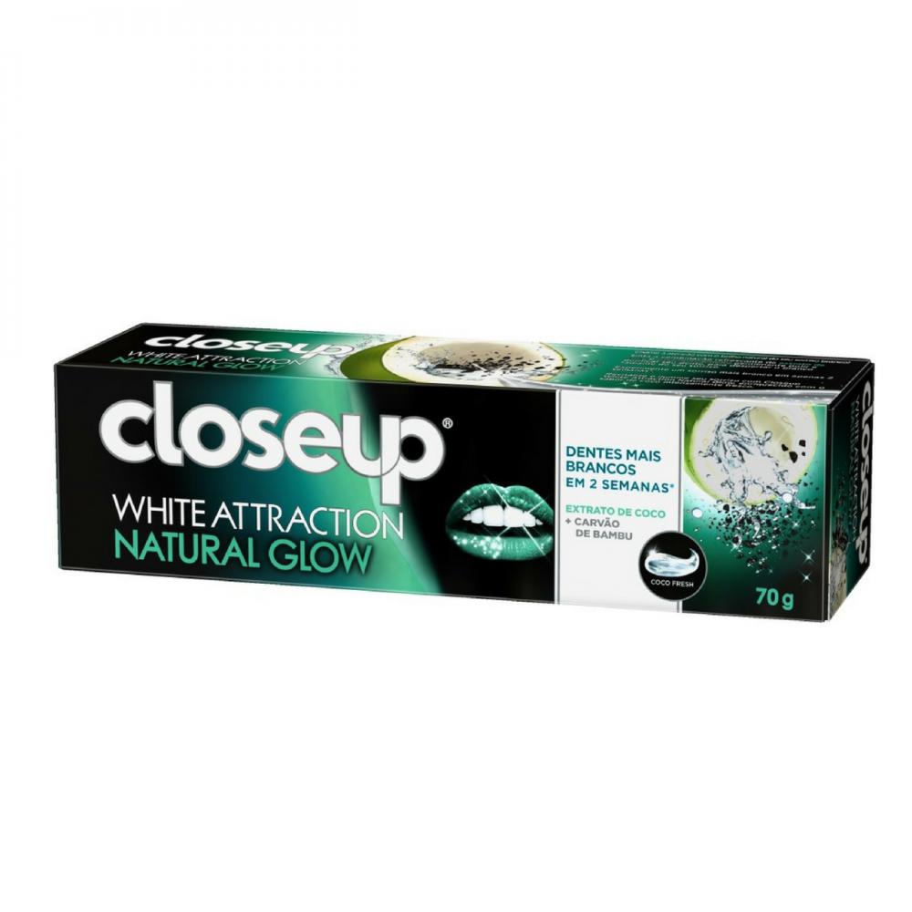 GEL DENTAL CLOSE UP WHITE ATTRACTION NATURAL GLOW COCO + CARVAO 70G