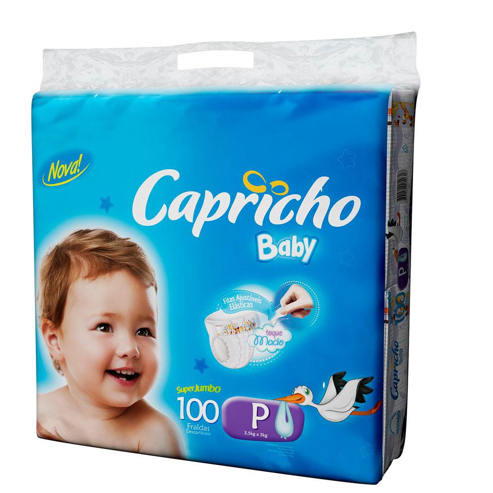 Fralda Capricho P 100 unidades