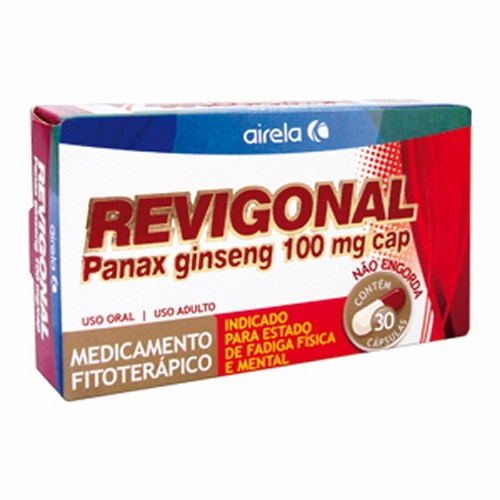Revigonal 100mg com 30 capsulas