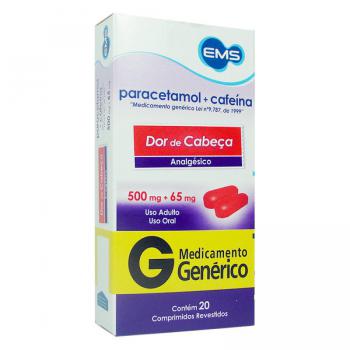 Paracetamol + Cafeina 20 Comprimidos