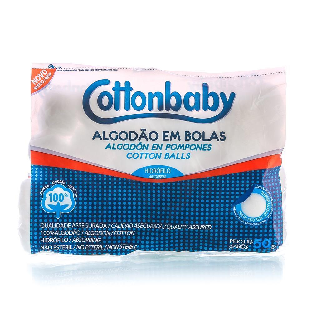 Algodao bolas 50g c.baby bco