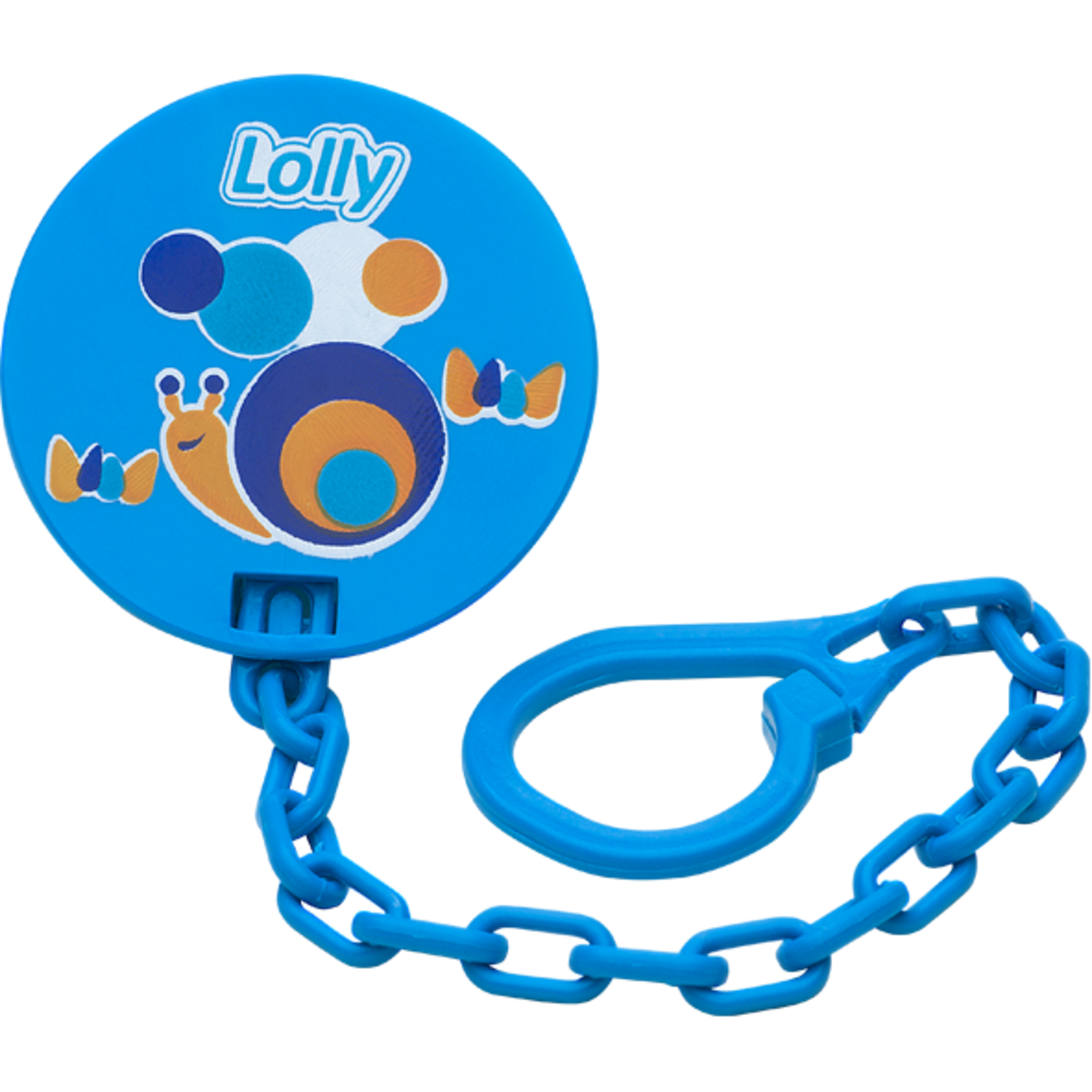 Prendedor para Chupeta Lolly Zoo com Corrente Azul 7073