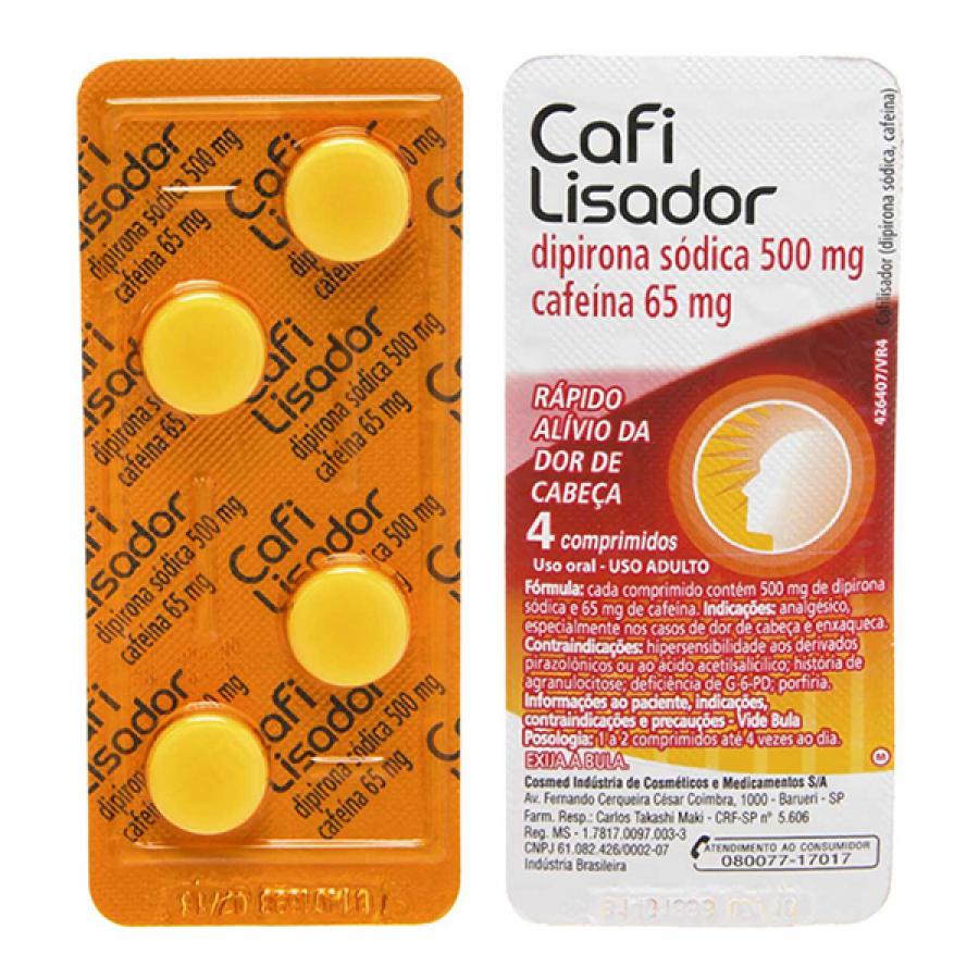 CAFILISADOR COM 4 COMPRIMIDOS