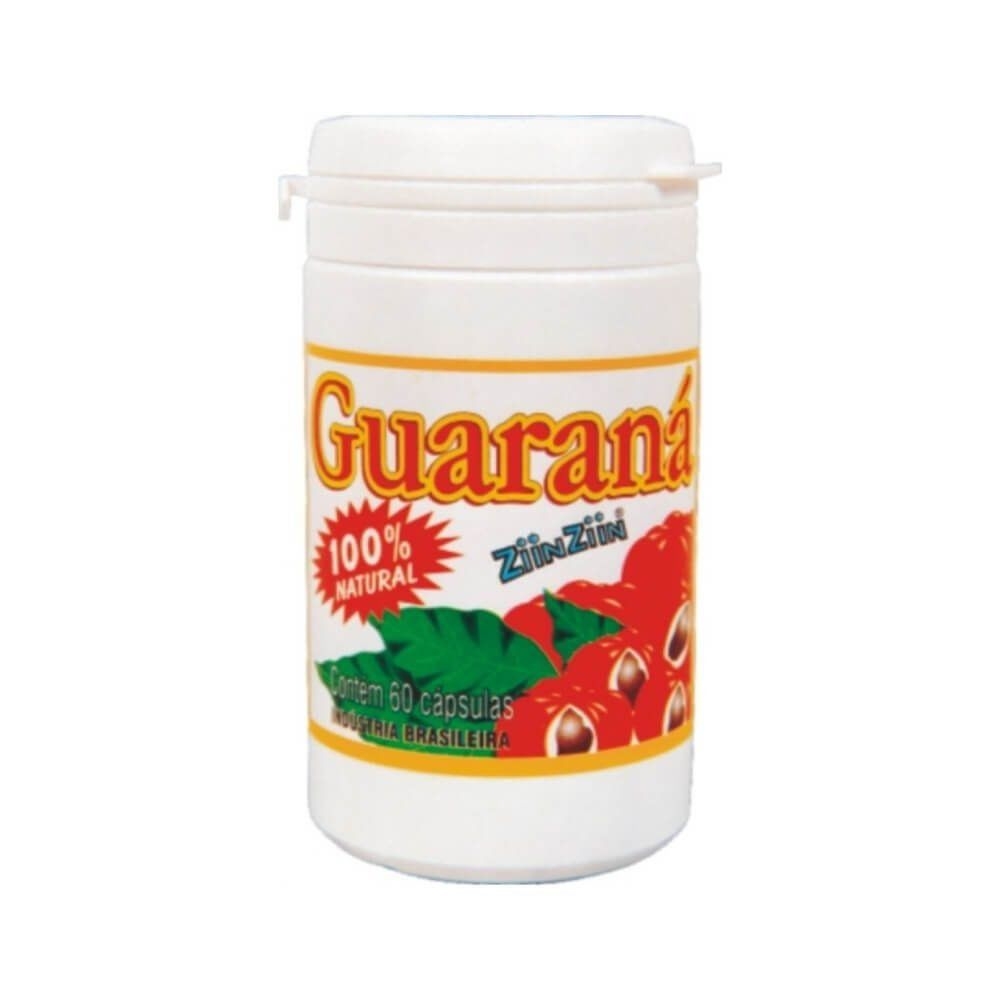 Guarana em Po Ziinziin 60 Capsulas