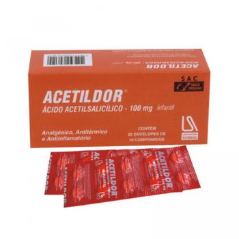 Acetildor Infantil 100mg 10 Comprimidos