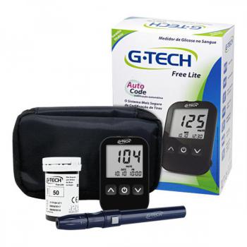 Kit Medidor De Glicose G-Tech Lite 10 Tiras