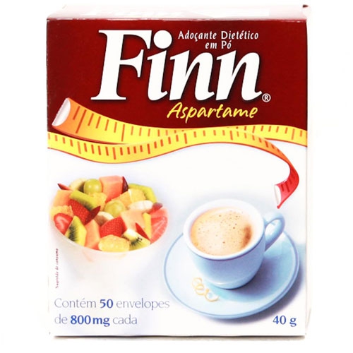 Adocante Finn Aspartame em Po com 50 Saches