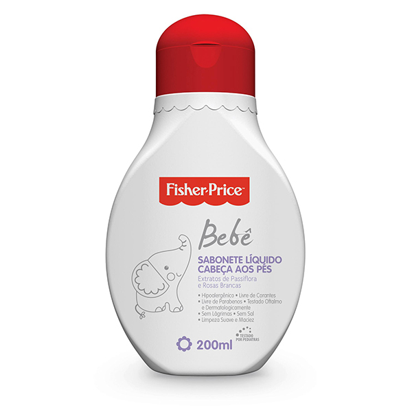 SABONETE LIQUIDO FISHER PRICE BEBE 200ML