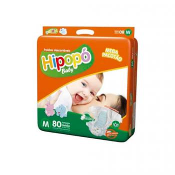 FRALDA HIPOPO BABY MEGA MED 80UN