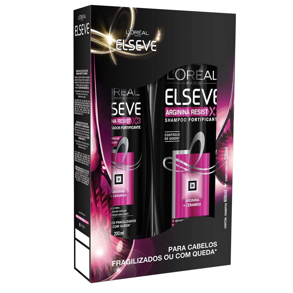 KIT ELSEVE ARGININA RESIST X3 SHAMPOO 400ML+CONDICIONADOR 200ML